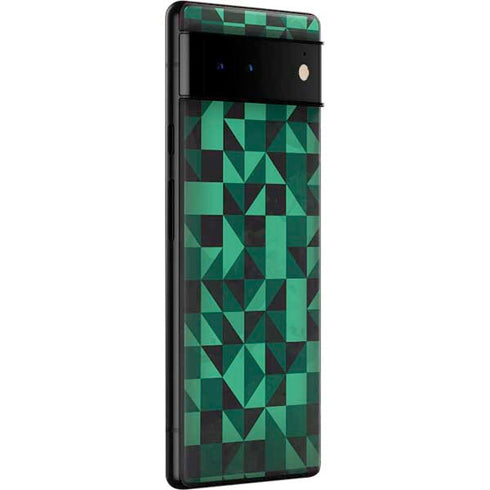 Black & Green Google Pixel 6 Skin